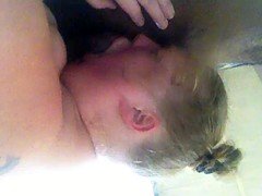 BBW licking my chocolate ice cream