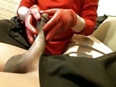 Red Glove Handjob