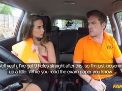 Jizz Hungry Fiery Californian Babe Fake Driving School