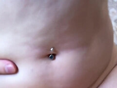 Enthousiasteling, Grote mammen, Blond, Sperma, Vingeren, Slaaf