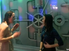 ブロンド, クラブ, ダンス, 異人種間, レズビアン, オージー, パーティ, オマンコ