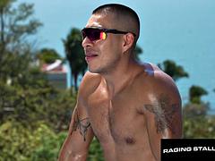 Ocean View Raw - Tattooed Hunk Dominates Jock in Doggy Style ft. Ivan Fernandez  Arno Antino: Gay Porn