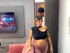 Hd, Nue, Enceinte, Chatte, Espagnole