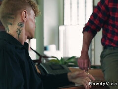 アナル, フェラチオ, ゲイ, 手コキする, 熟年, 筋肉, フェラする