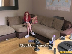 Fake Agent UK - Big Breasted Redhead Proves She's Got What It Takes 1 - John Petty