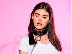 Cul, Brunette brune, Doigter, Masturbation, Chatte, Claque, Jarretelles, Adolescente