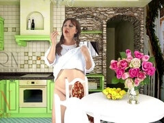 Amerikaans, Kinderoppas, Stel, Likken, Moeder die ik wil neuken, Nudist, Slipje, Kut duiken