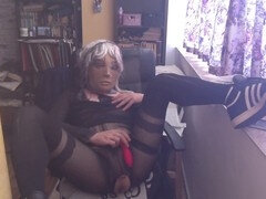 Leie, Crossdresser, Schwul, Masturbation, Solo, Spielzeuge