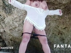 Amateur, Asiático, Gorda, Playa, Indio, Al aire libre, Paja con tetas, Esposa