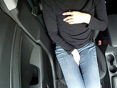 Auto, Masturbatie, Buiten, Openbaar, Tiener