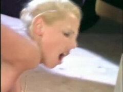 デカパイ, ブロンド, フェラチオ, 毛深い, 下着, オージー, オッパイの, ヴィンテージ