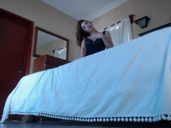 Eva De Vil Young Mistress in Stockings Inviting Edging Challenge