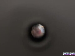 Aziatisch, Grote lul, Blond, Sperma shot, Natuurlijke tieten, Klein, Tiener, Trio