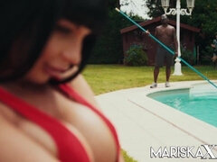 Gros seins, En levrette, Hard, Hd, Interracial, Léchez, De plein air, Rasée