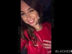 BLACKEDRAW Riley Reid rims hung black stud in hotel room