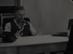Asiático, Mamada, Morena, Tacones, Besar, Oficina, Perforación, Coño