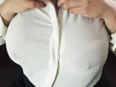 Fabimilf Office Messenger Gets Wet Watching Her Big Tits, Fingering Pussy and Ass in Homemade XXX