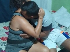 Amateur, Sucer une bite, Couple, Fille latino