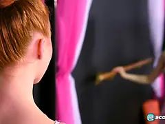 Pop, Hd, Masturbatie, Roodharige vrouw, Alleen, Tiener, Tieten likken