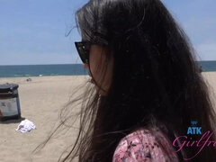 Cul, Plage, Gros cul, Chatte, Adolescente, Nénés