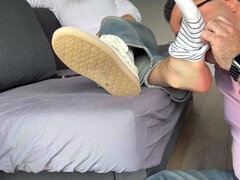 Amateur, Pieds, Femme dominatrice, Fétiche, Fétiche des pieds, Suçant