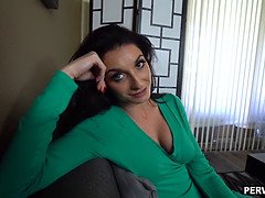 My lonely and sad stepmother sucks and rails my hard cock