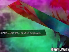 Aria Alexander's big ass gets licked in parody video with SuicideSquads XXX Parody