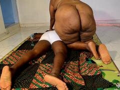 アフリカ人, ぽっちゃり, カップル, おなら, マッサージ, 熟年, オマンコ