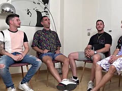 デカパイ, ヨーロピアン, 面白, 乱交, 熟年, 淫乱熟女, 赤毛, スペイン人