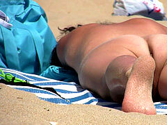 Strand, Nudist, Öffentlich, Muschi
