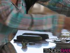 Arabe, Nana, Hard, Cuisine, Fille latino