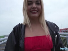 Blondine, Blasen, Spermaladung, Schwanz, Kleid, Öffentlich, Realität, Dürr