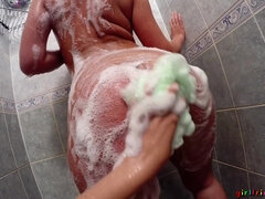 Wet Perky Tits Girlfriends Soaping Each Other in SHower - Summer Day Trip Part 3 - Lucy Li