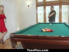 Teenpies - gorgeous blonde Sloan Harper pleads boyfriend for internal cumshot