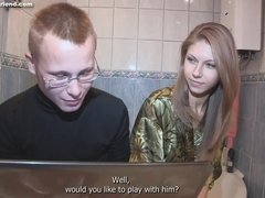 18 jahre, Leie, Tussi, Blondine, Freundin, Russisch, Dürr, Jungendliche (18+)