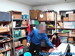 Teenage shoplifter rammed