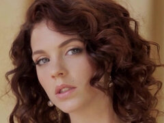 Lingerie, Im freien, Zierlich, Muschi, Rotschopf, Solo