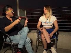 Culo, Rubia, Casero, Marido, Monstruo, Al aire libre, Público, Esposa