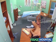 George Uhl, the fakehospital doctor, seduces and sexually exams her patient's small tits in POV