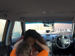 Black hussy Jai James gets banged in the car