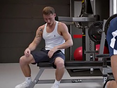 Anal, Lécher le cul, Tir de sperme, Homosexuelle, Gym, Muscle, Tatouage