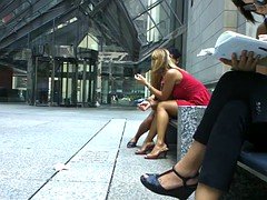 Amateur, Amazing, Blonde, Feet, Foot fetish, Outdoor, Voyeur