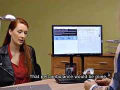 LOAN4K. Charmer needs money, so the lender bangs the woman first