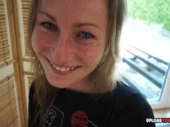 Enthousiasteling, Blond, Seksspeelgoed, Vriendin, Huisgemaakt, Kut duiken, Alleen, Tieten likken