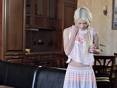Really teen schoolgirl Olivka fucks her pussy herself