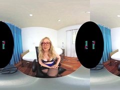 VRHUSH romp lessons and JOI with mature Nina Hartley