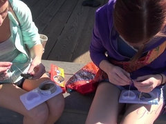 Double Date at the Pier with Kiera Winters and Lara Brookes