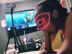 Ebony Femdom Creampie