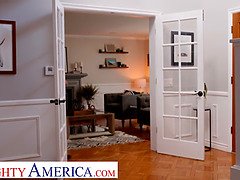 アメリカ人, デカパイ, フェラチオ, Hd, 下着, 自然山雀, ストッキング, 妻