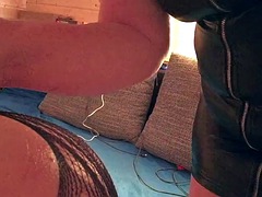 Ass stretching on tied pleasure object part 3 of 3